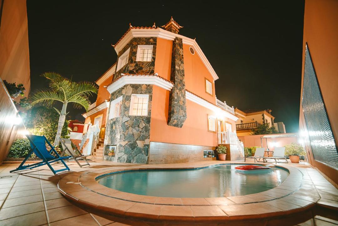 Villa Morada Sonneland Con Piscina Privada Climatizada Маспаломас Экстерьер фото