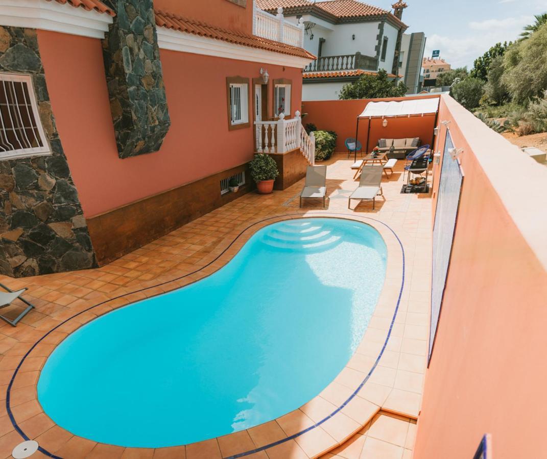 Villa Morada Sonneland Con Piscina Privada Climatizada Маспаломас Экстерьер фото